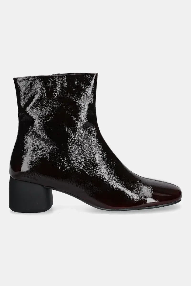 stivaletti alla caviglia in pelle LIVIA donna colore granata 6056-060 miniatura 2