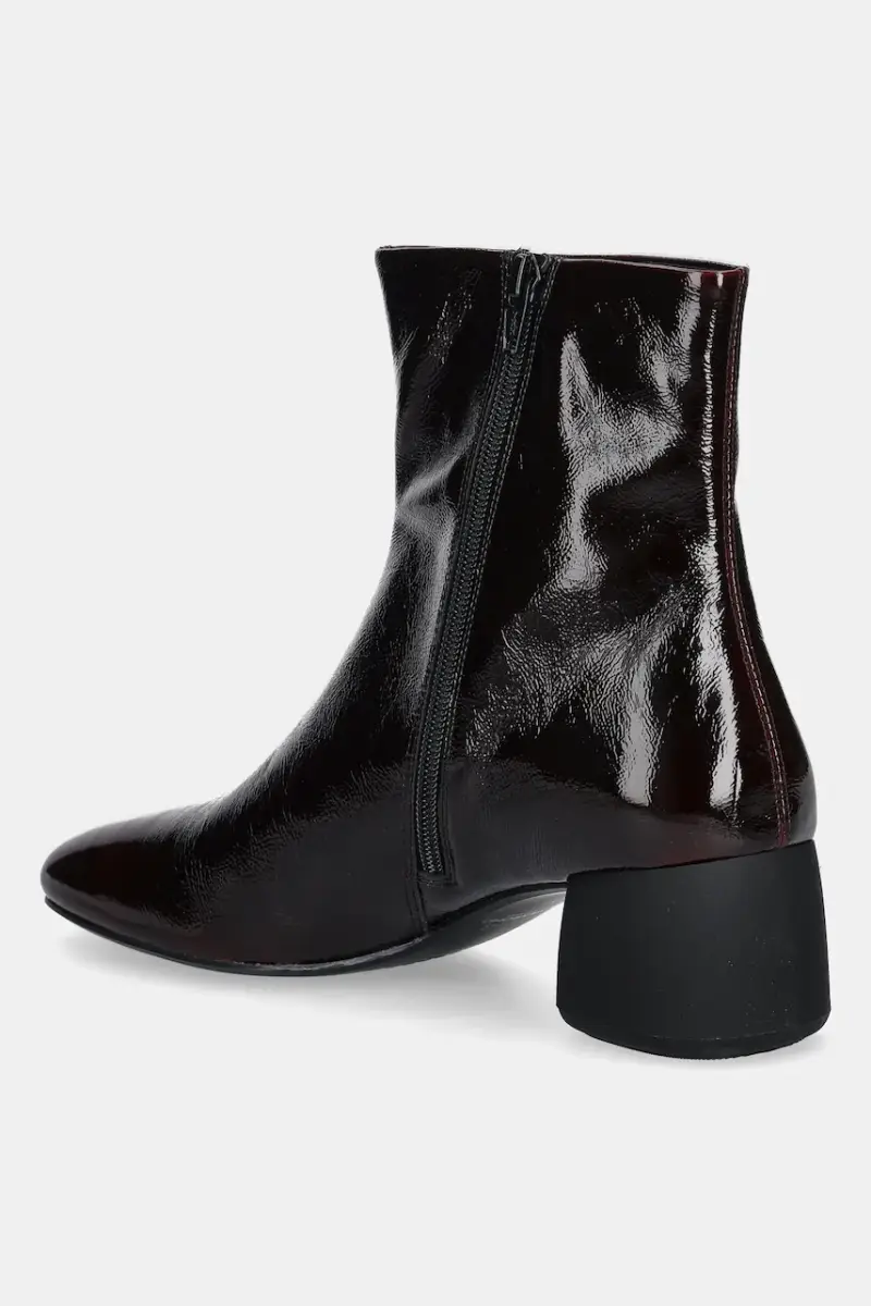 stivaletti alla caviglia in pelle LIVIA donna colore granata 6056-060 miniatura 3