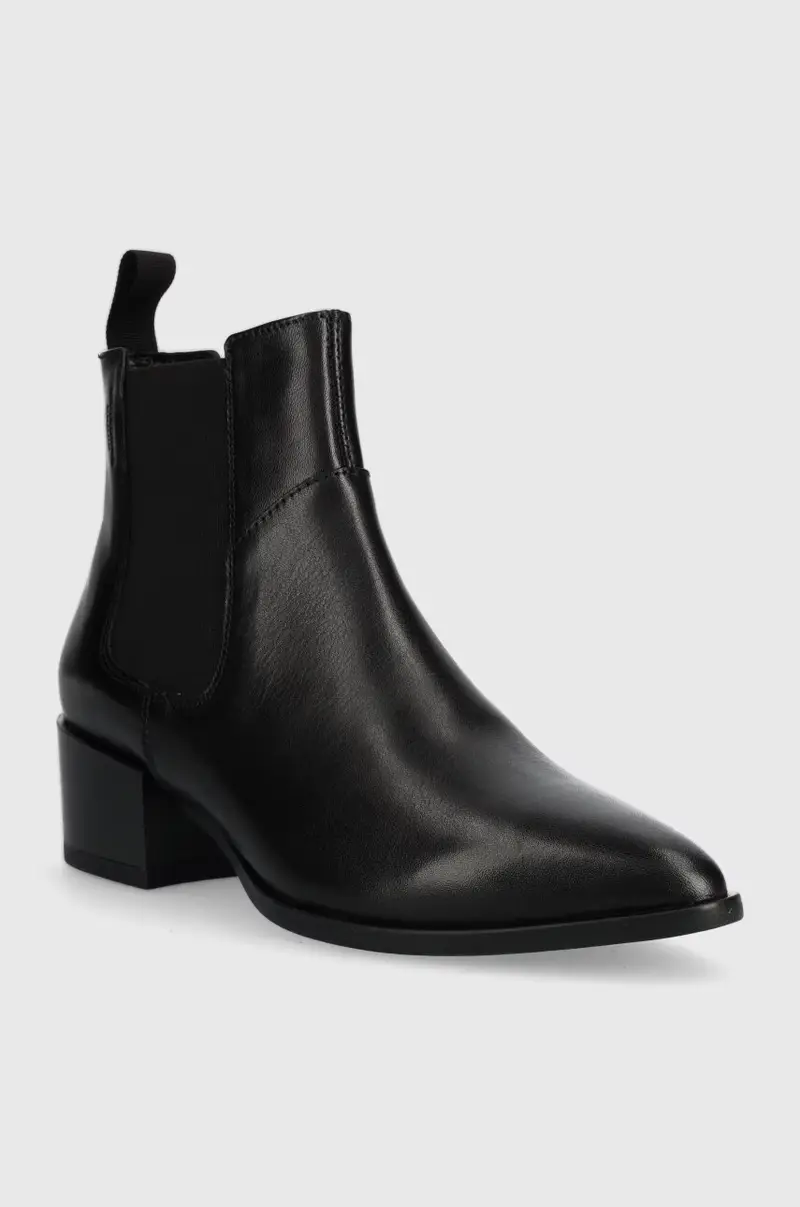 stivaletti alla caviglia in pelle MARJA Nero miniatura 2