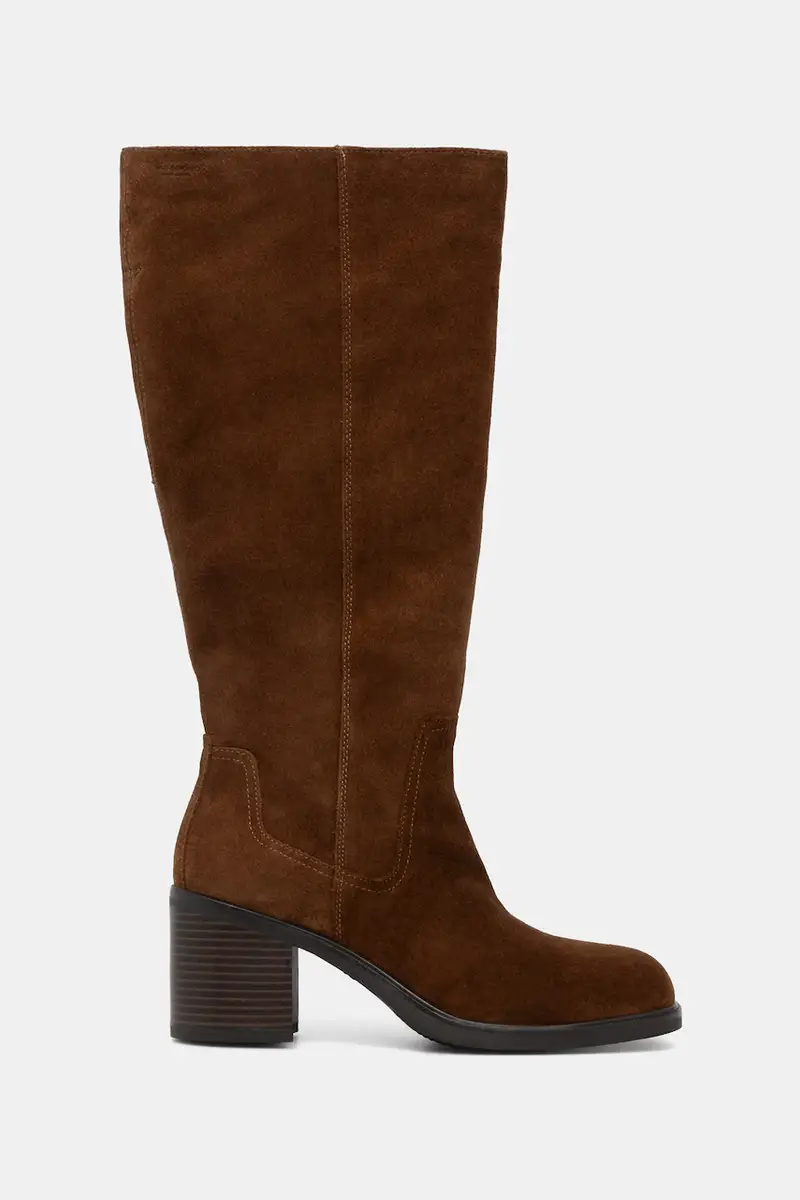 stivali in pelle scamosciata MERYL donna colore marrone 6047-040-89 miniatura 2