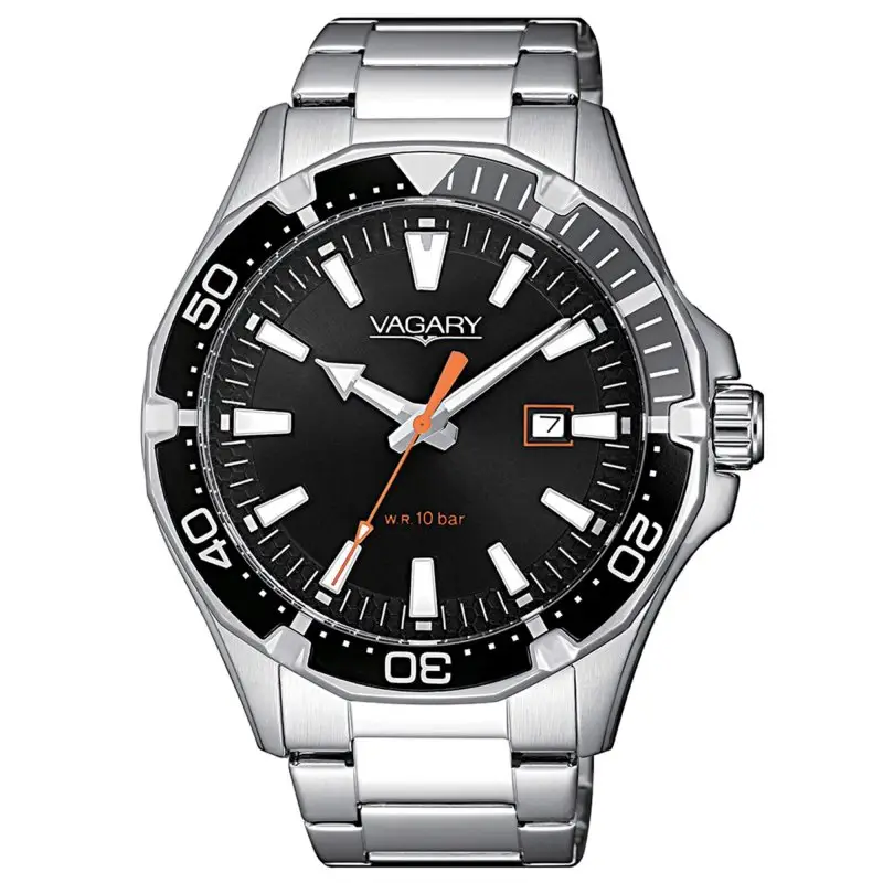 Orologio Uomo Vagary Ib8-411-51 - Acciaio - Nero