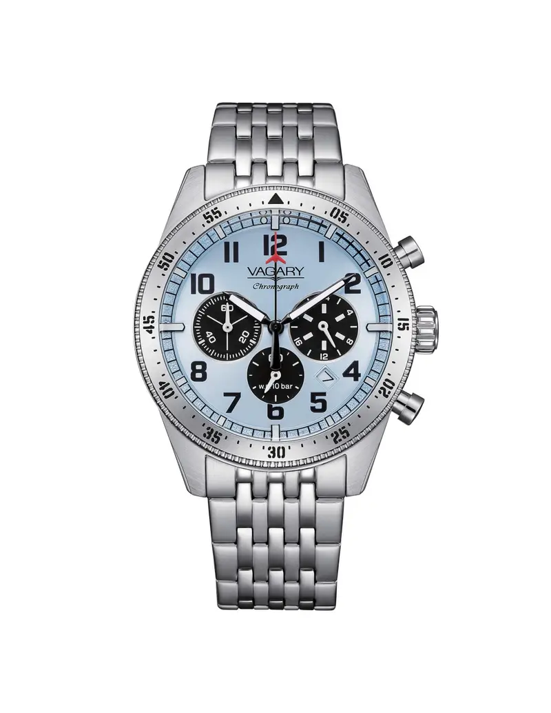 Orologio VAGARY by CITIZEN FlyBoy Crono IV2-117-71 Ice Blue