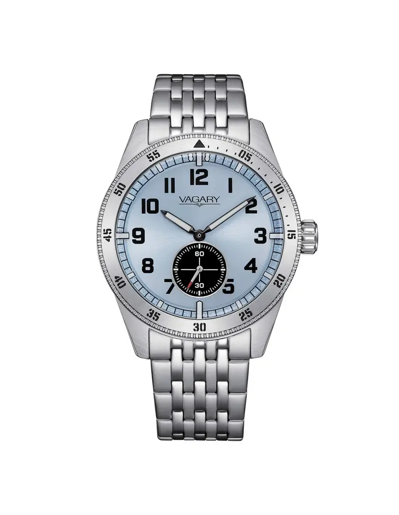 Orologio VAGARY by CITIZEN FlyBoy Piccoli Secondi IB2-013-71 Ice Blue