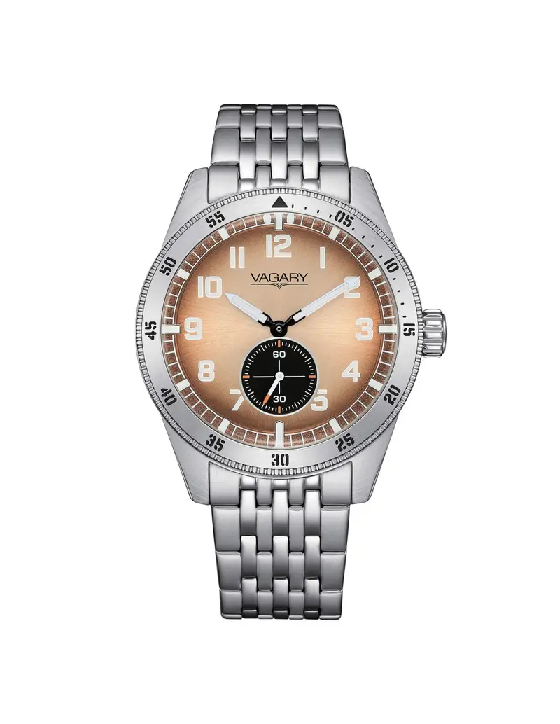 Orologio VAGARY by CITIZEN FlyBoy Piccoli Secondi IB2-013-91 Brown