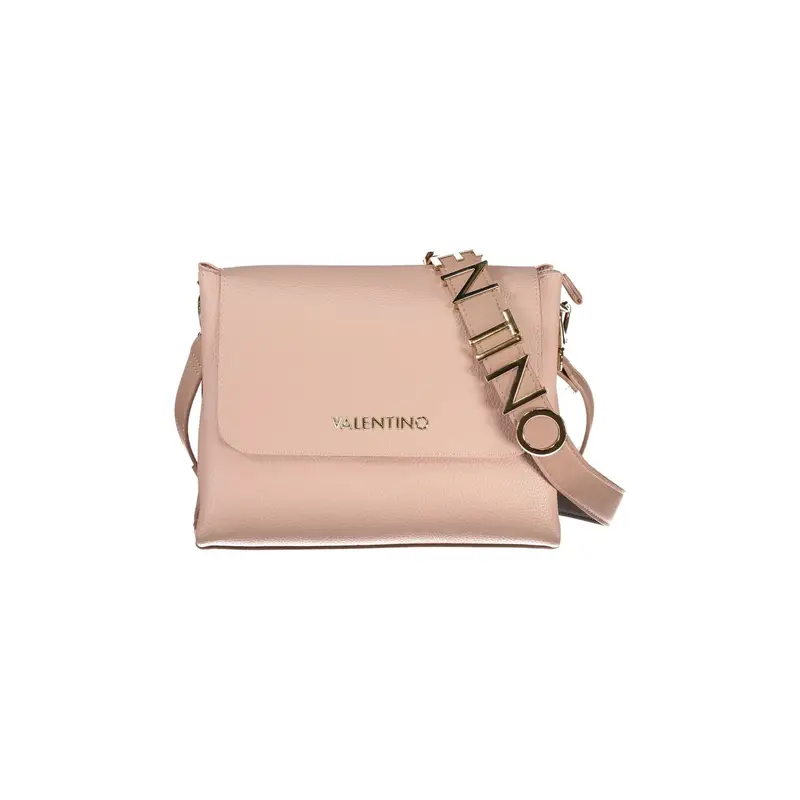 Borsa a Spalla Donna Rosa Chiusura con Zip e Magneti