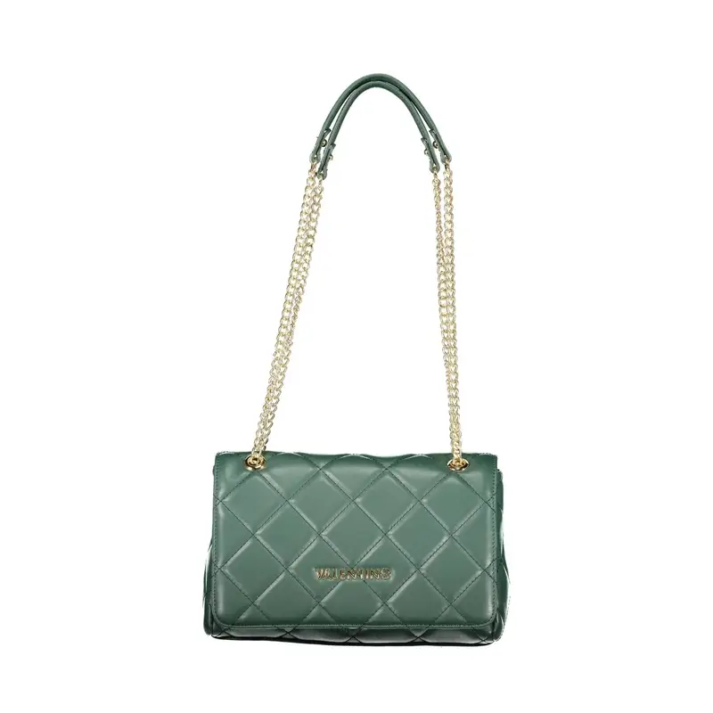 Borsa a Spalla Donna Verde Chiusura con Zip