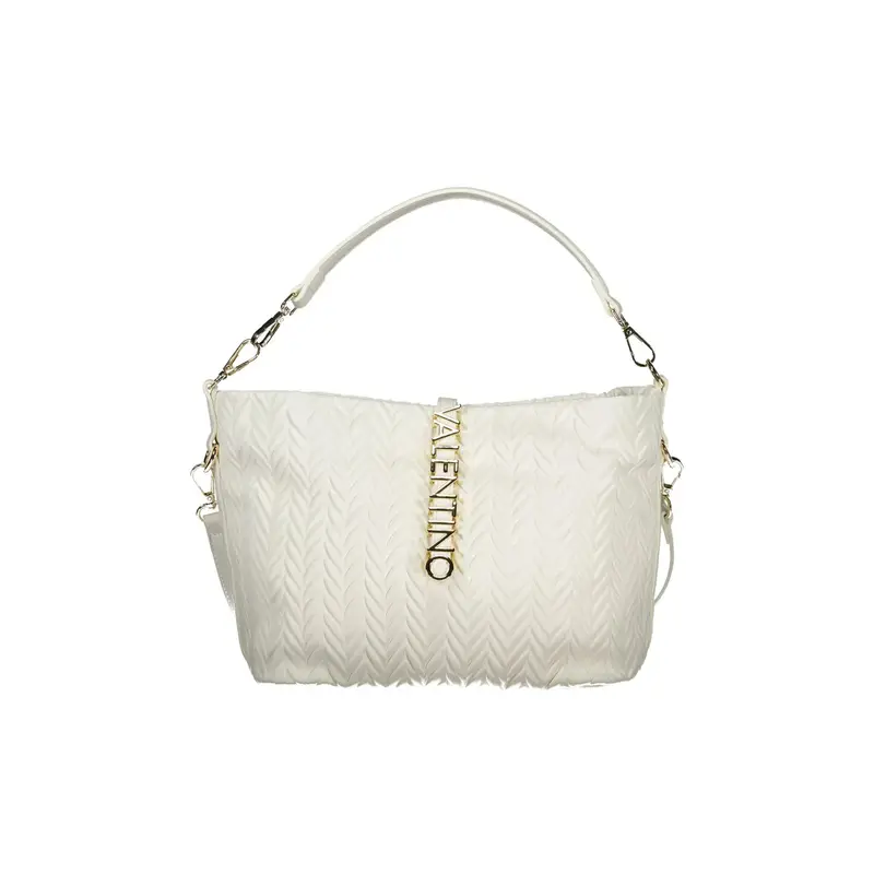 Borsa a Tracolla Donna Bianca Dettagli a Contrasto Bianco