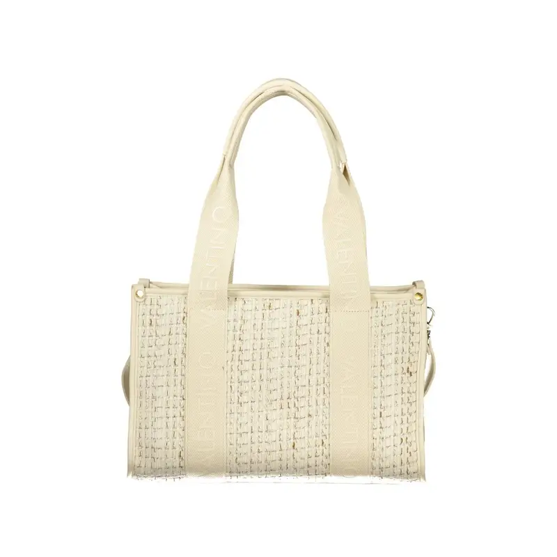 Borsa a Tracolla Donna Bianca Zip Logo Bianco