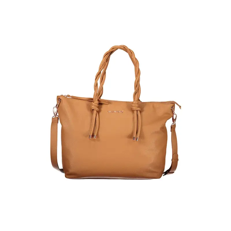 Borsa a Tracolla Donna Marrone Chiusura con Zip