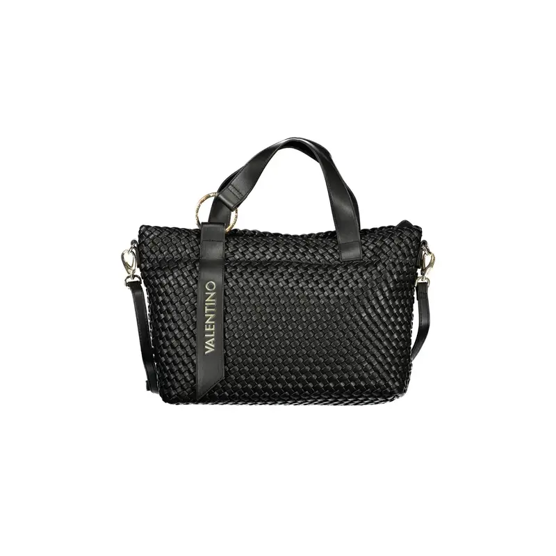 Borsa a Tracolla Donna Nera Chiusura con Zip Nero