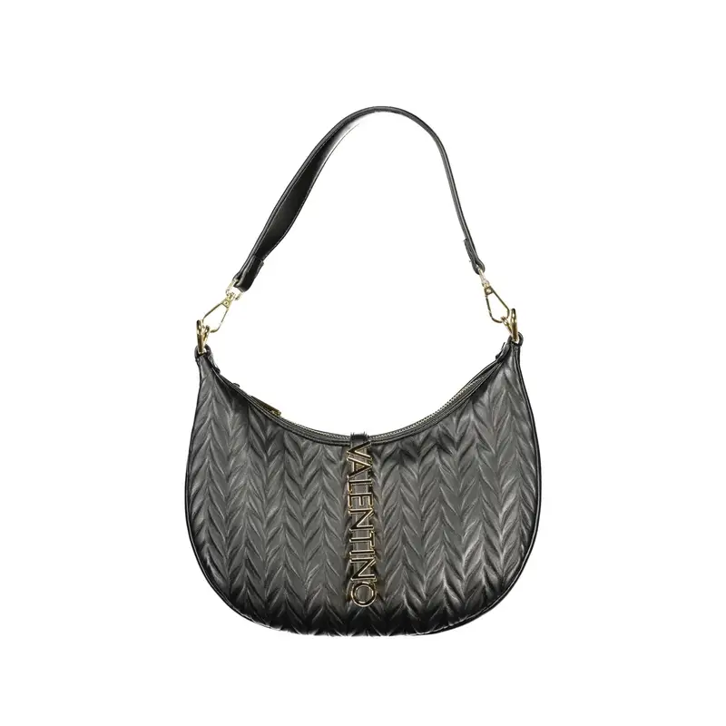 Borsa a Tracolla Donna Nera Logo Nero