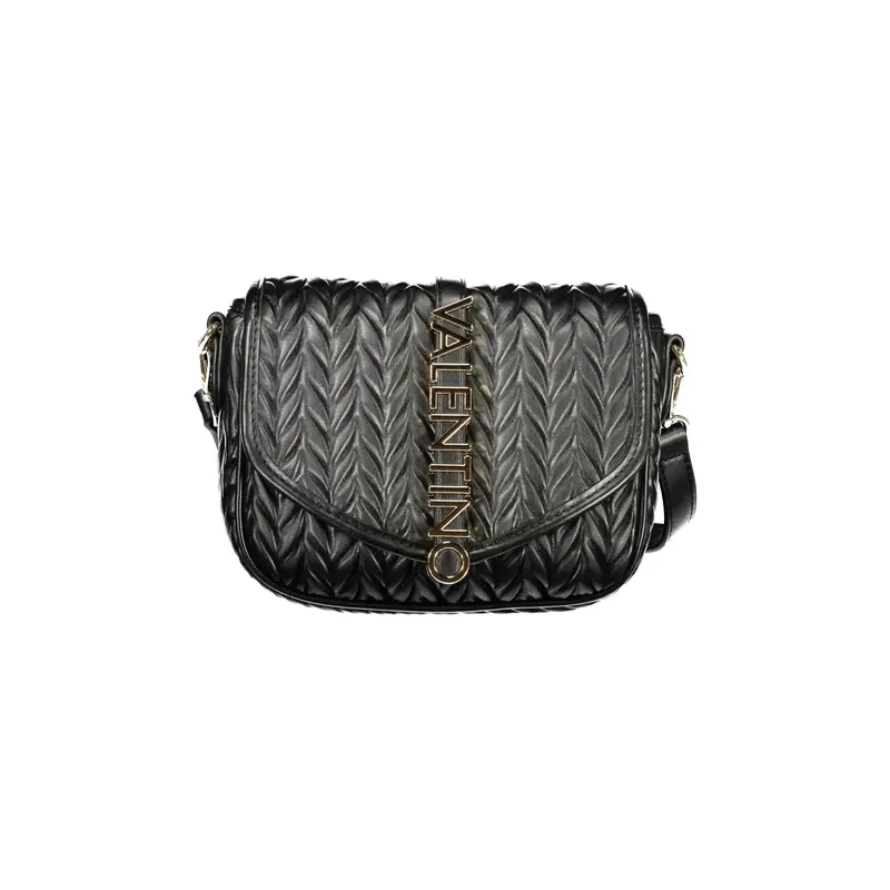 Borsa a Tracolla Donna Nera Logo Nero