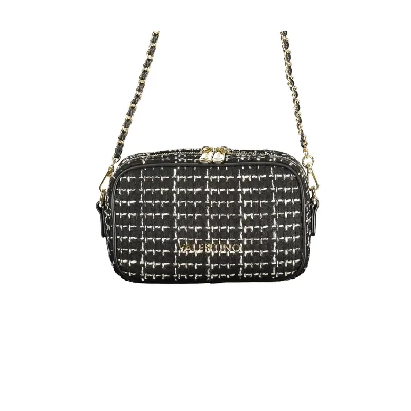 Borsa a Tracolla Donna Nera Logo Nero