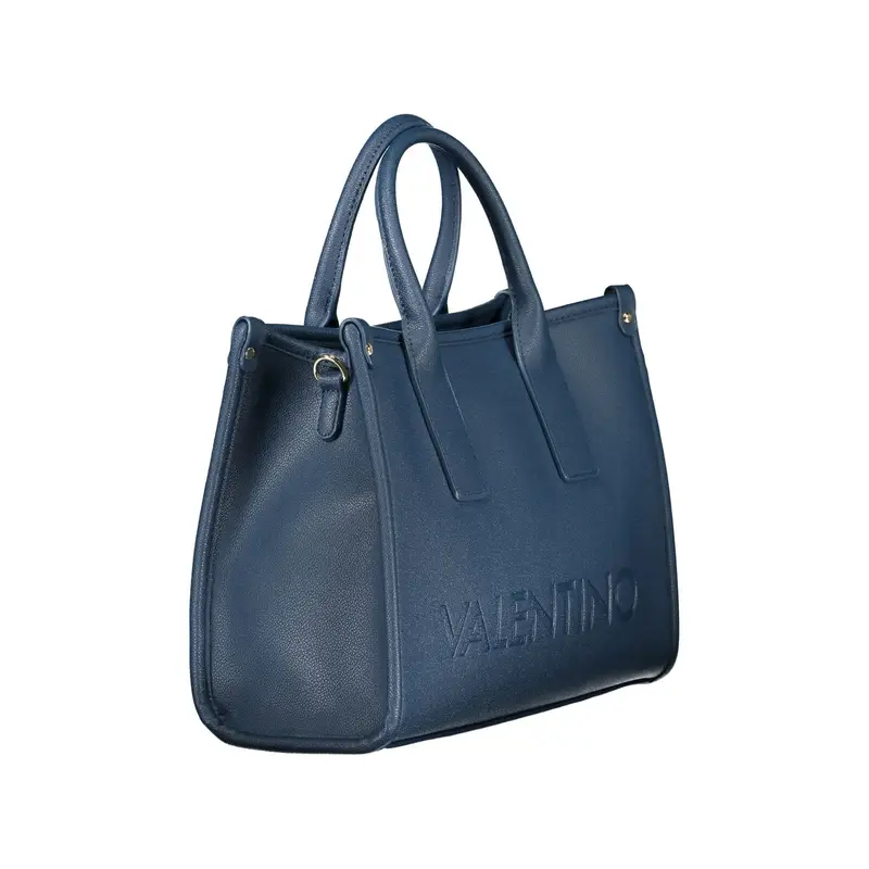 Borsa Donna Blu Stampa Logo miniatura 3