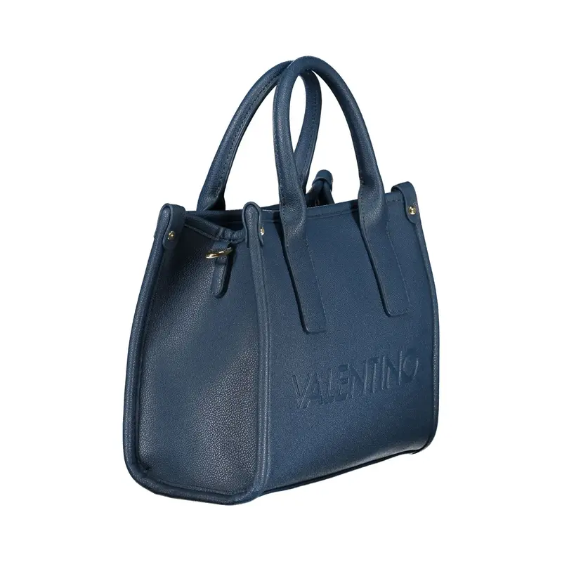 Borsa Donna Blu Stampa Logo miniatura 3