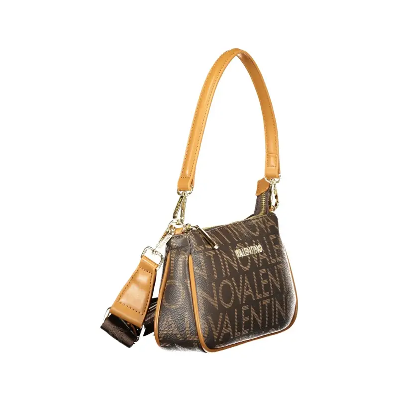 Borsa Donna Marrone Spalla Tracolla Removibile Logo miniatura 3