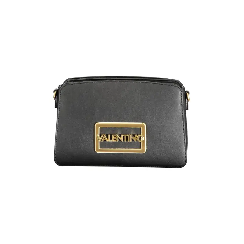 Borsa Donna Nera 1 Manico Tracolla Logo Nero