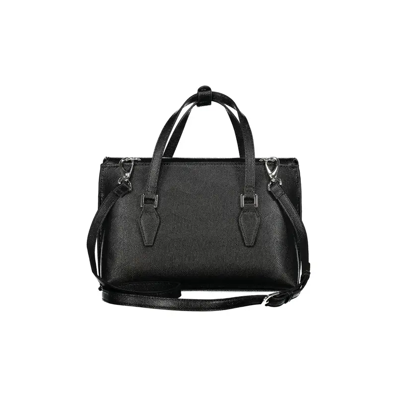 Borsa Donna Nera 2 Manici Tracolla iPad Logo Nero miniatura 2