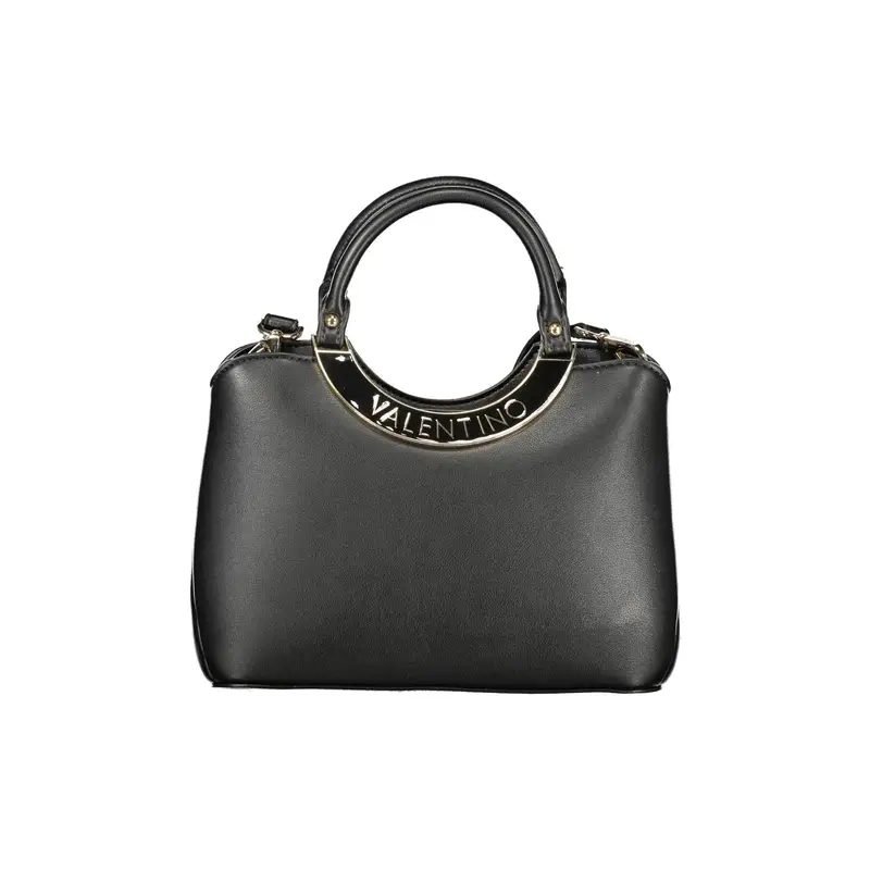 Borsa Donna Nera 2 Manici Tracolla Logo Nero