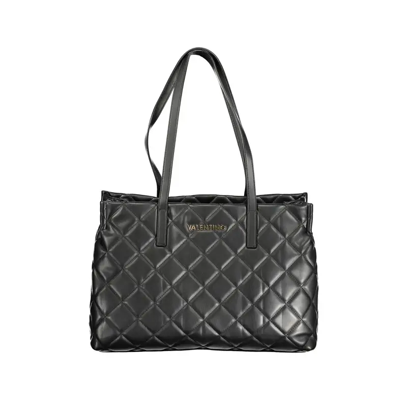 Borsa Donna Nera a Spalla Porta Laptop Logo Nero