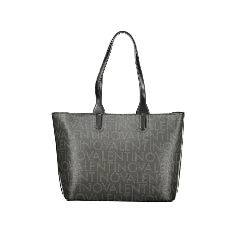 Borsa Donna Nera Chiusura con Zip Nero miniatura 2