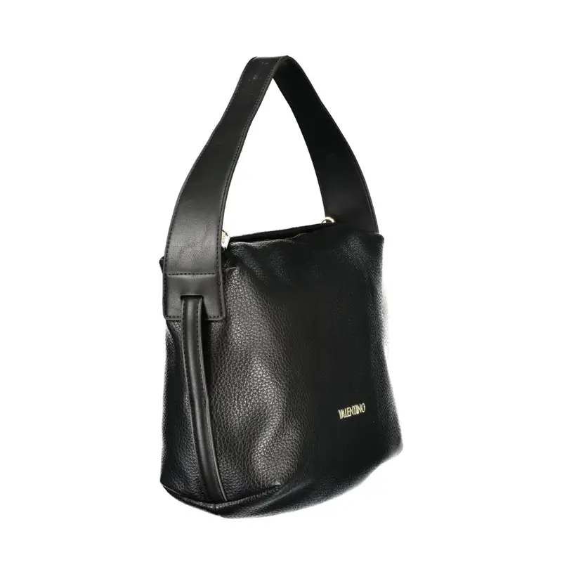 Borsa Donna Nera Spalla Tracolla Logo Nero miniatura 3