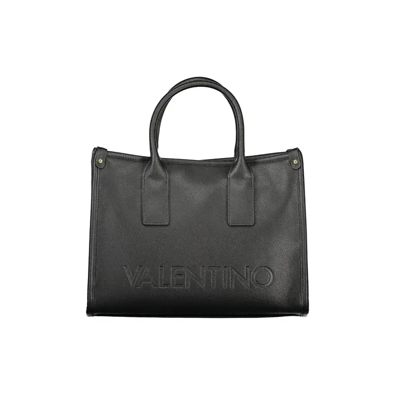 Borsa Donna Nera Stampa Logo Nero