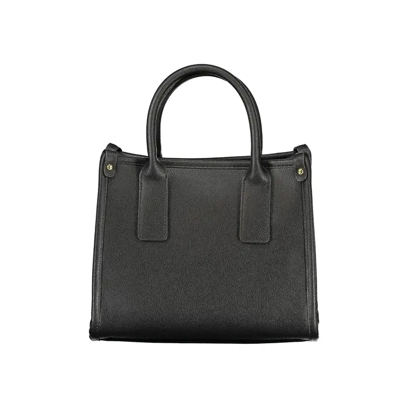 Borsa Donna Nera Stampa Logo Nero miniatura 2