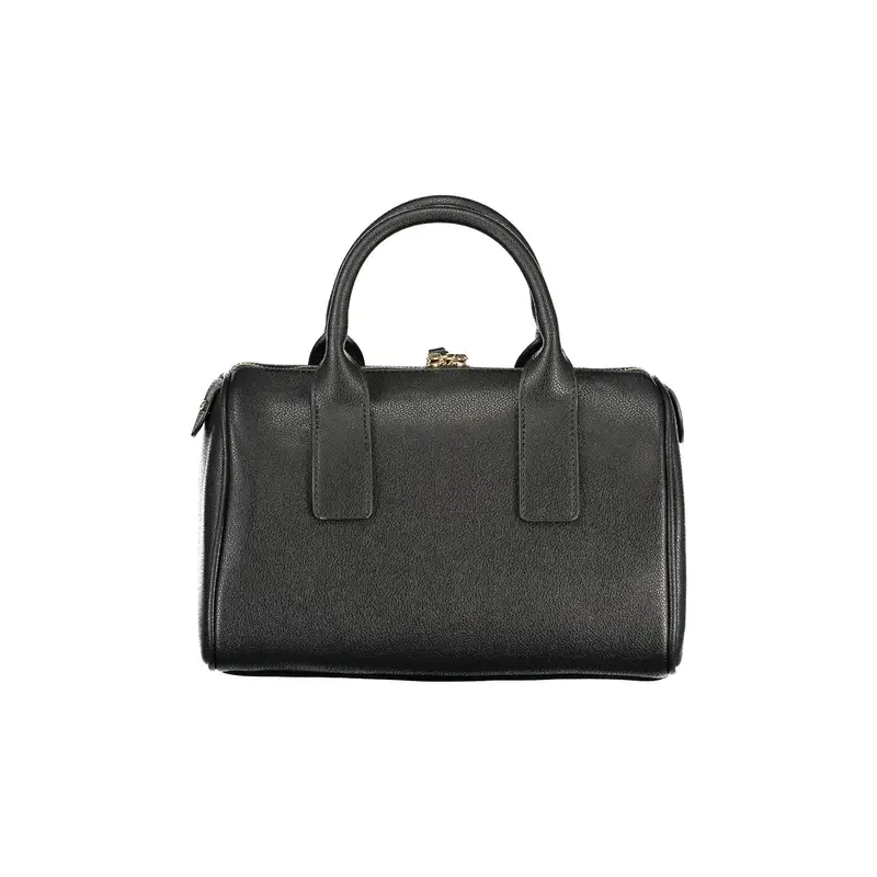 Borsa Donna Nera Stampa Logo Nero miniatura 2