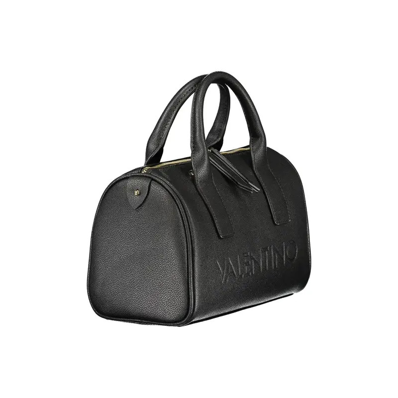 Borsa Donna Nera Stampa Logo Nero miniatura 3