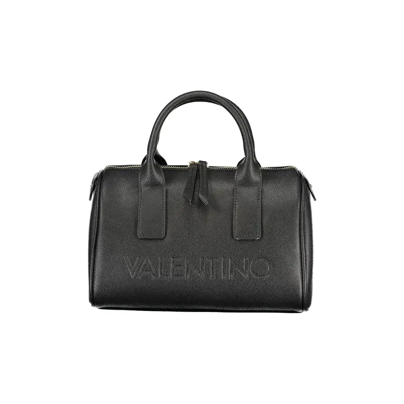 Borsa Donna Nera Stampa Logo Nero