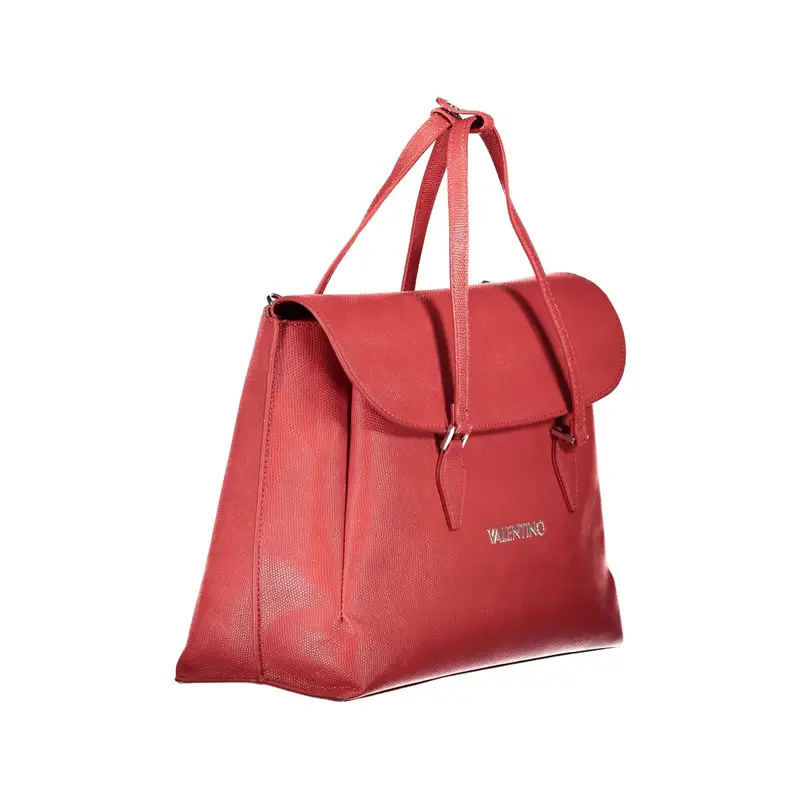 Borsa Donna Rossa 2 Manici Tracolla Laptop Logo Rosso miniatura 3