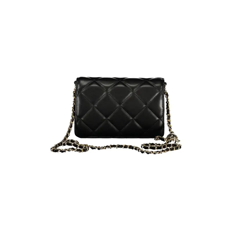 Borsa Donna Tracolla Catena Dettagli Contrasto Logo Nero miniatura 2