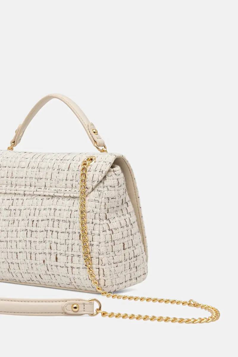 borsetta TWEED colore beige VBS9JP02 miniatura 3