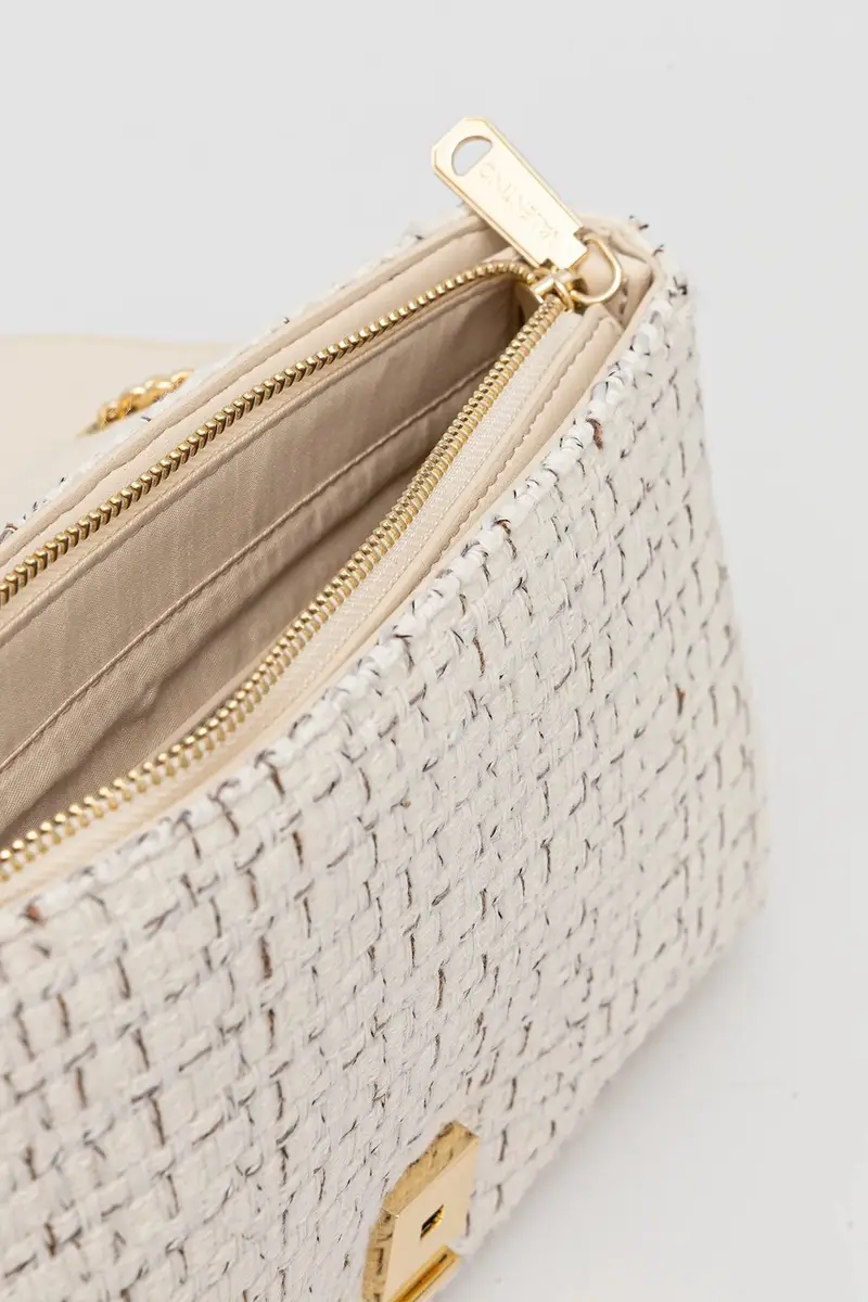 borsetta TWEED colore beige VBS9JP02 miniatura 5