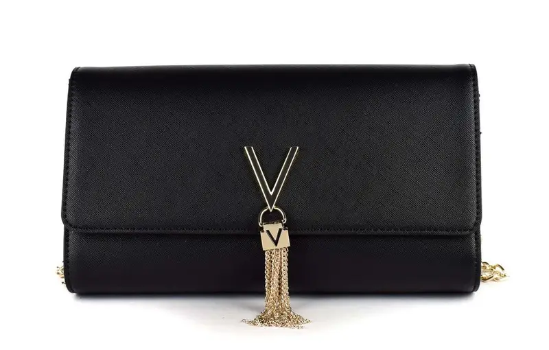 Busta a mano e tracolla Valentino Bags Divina Nera