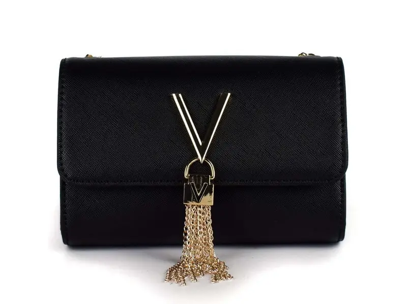 Busta a mano e tracolla Valentino Bags Divina Nera