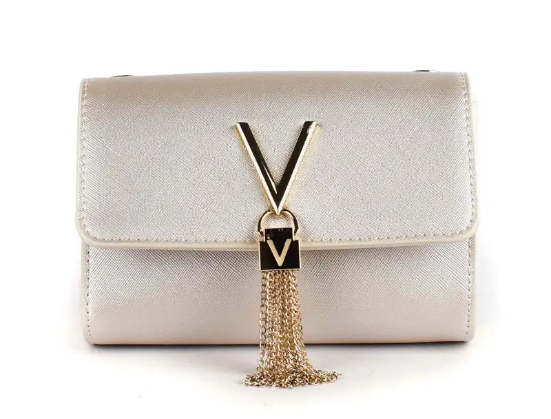 Busta a mano e tracolla Valentino Bags Divina Platino