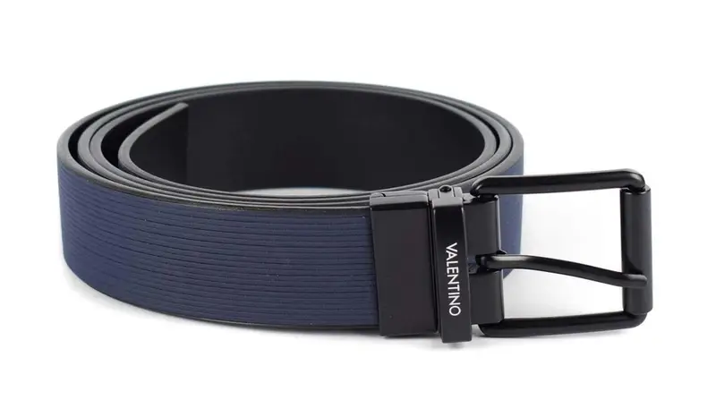 Cintura Reversibile Valentino Bags Impulse Blu/Nero