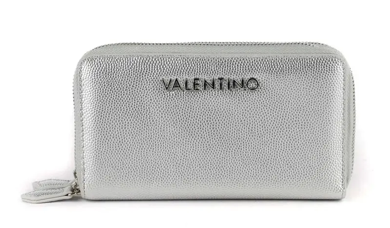 Portafoglio donna 2-zip Valentino Bags Divina Argento