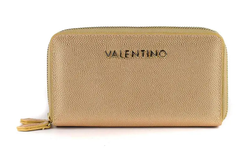 Portafoglio donna 2-zip Valentino Bags Divina Oro