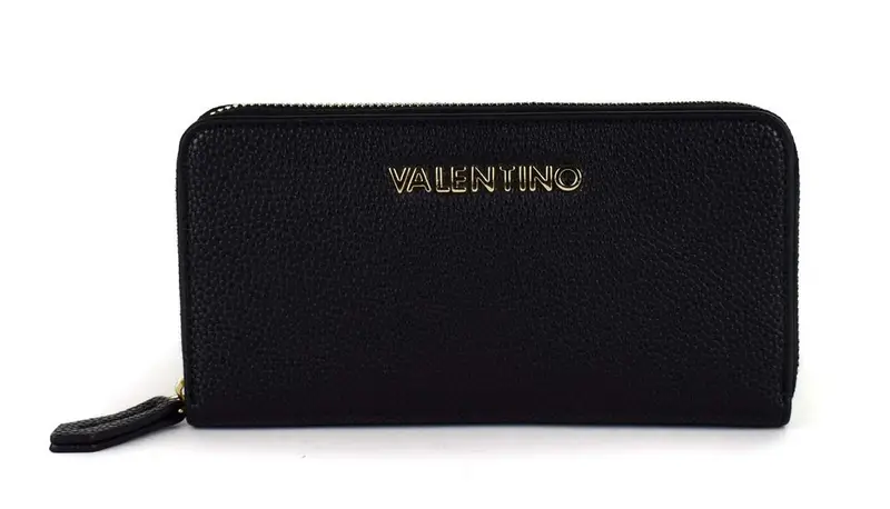 Portafoglio donna con zip Valentino Bags Never Nero