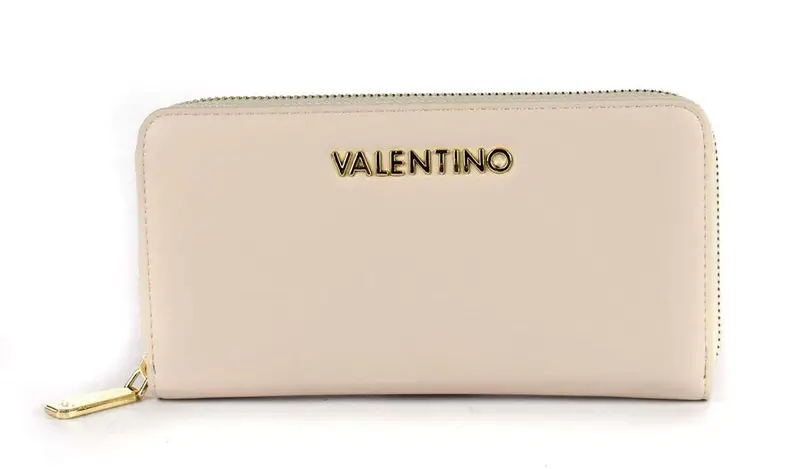 Portafoglio donna con zip Valentino Bags Sunshine Re Ecru