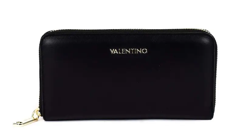 Portafoglio donna con zip Valentino Bags West RE Nero