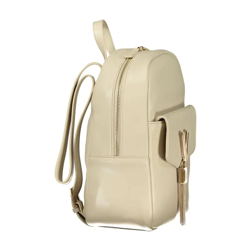 Zaino Donna Beige Regolabile Chiusura Automatica Logo miniatura 3