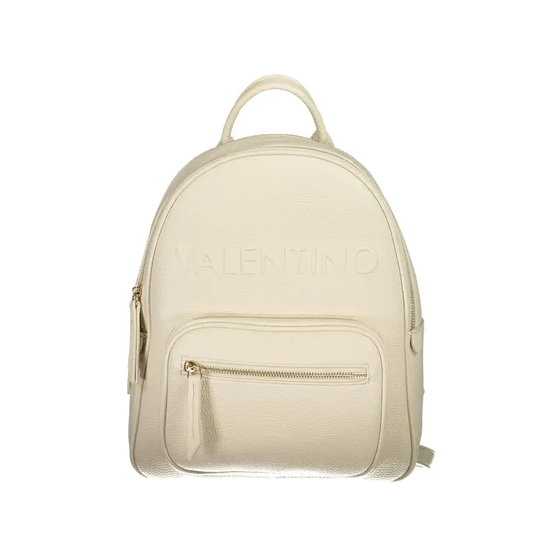 Zaino Donna Beige Spalline Regolabili Logo