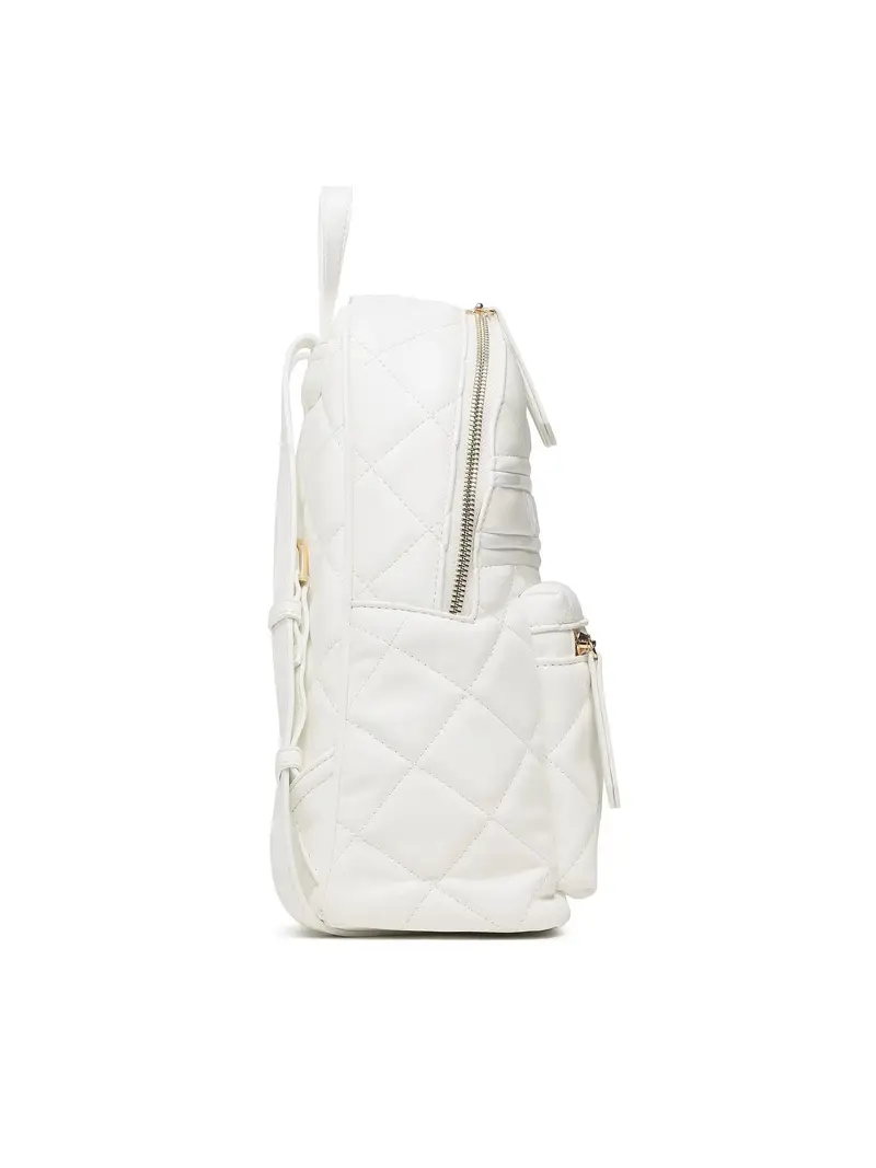 Zaino Donna Bianco Trapuntato con Dettagli a Contrasto miniatura 2