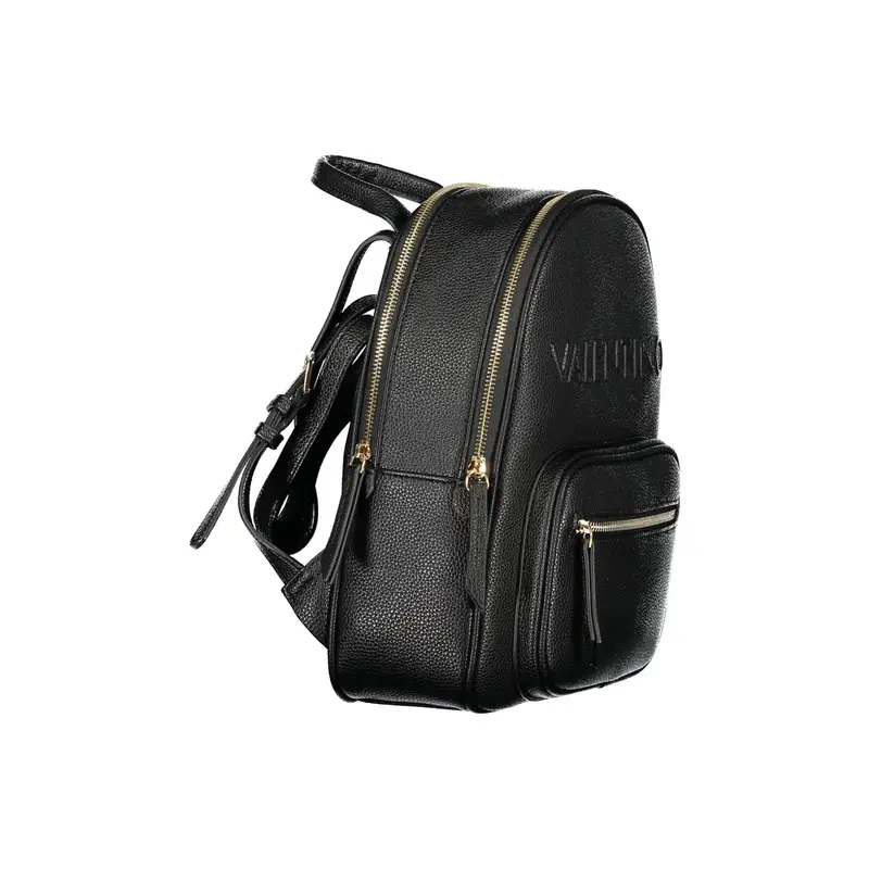 Valentino Bags Zaino Donna Nero in poliuretano con logo miniatura 3