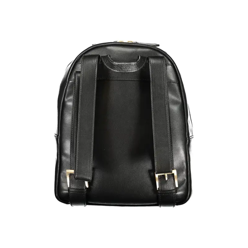 Zaino Donna Nero Regolabile Chiusura Automatica Logo miniatura 2