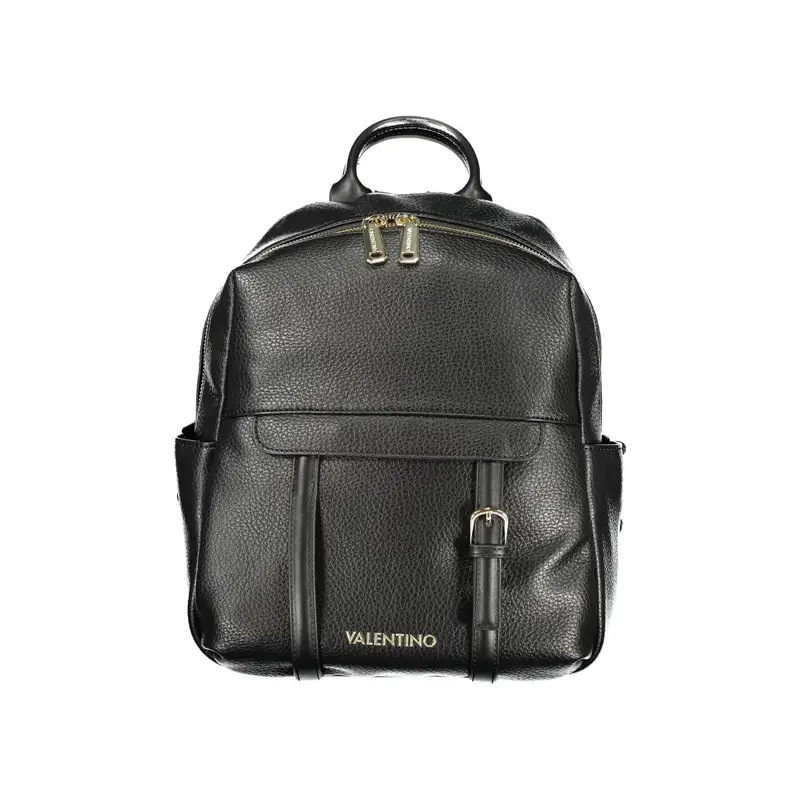 Zaino Donna Nero Regolabile Chiusura Zip Logo